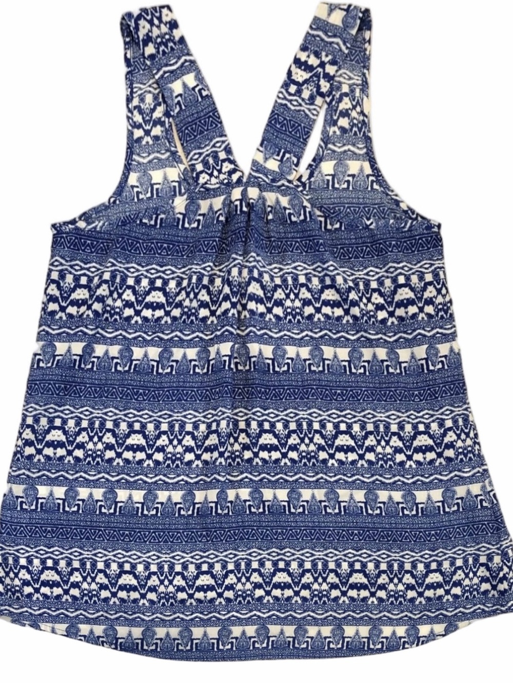 Pink Republic Blue & White Tribal Print Tank - Picture 2 of 7